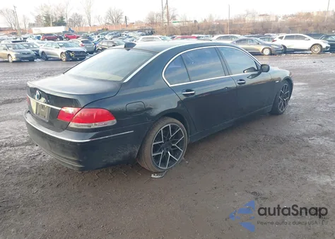 2007 BMW 750Li z USA, uszkodzony, nr VIN WBAHN83517DT75695